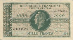 1000 Francs MARIANNE THOMAS DE LA RUE Faux FRANCE  1945 VF.13.03 XF
