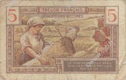 5 Francs TRÉSOR FRANCAIS FRANCIA  1947 VF.29.01 BC