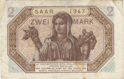2 Mark SARRE FRANCIA  1947 VF.45.01 BB