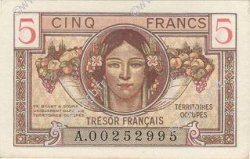 5 Francs TRÉSOR FRANCAIS FRANCE  1947 VF.29.01 UNC-