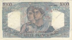 1000 Francs MINERVE ET HERCULE FRANKREICH  1946 F.41.15 VZ