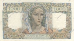 1000 Francs MINERVE ET HERCULE FRANKREICH  1945 F.41.01 VZ+