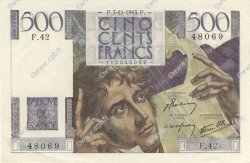 500 Francs CHATEAUBRIAND FRANCE  1945 F.34.03 SPL+