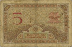 5 Francs MADAGASCAR  1926 P.035 RC+