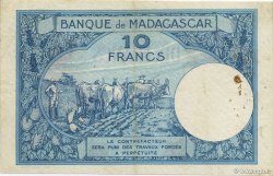 10 Francs MADAGASCAR  1926 P.036 BC
