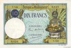 10 Francs MADAGASCAR  1937 P.036 EBC