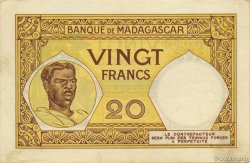 20 Francs MADAGASKAR  1937 P.037 VZ
