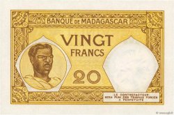 20 Francs MADAGASCAR  1948 P.037 SC+
