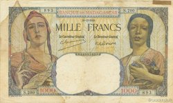 1000 Francs MADAGASKAR  1948 P.041 fS