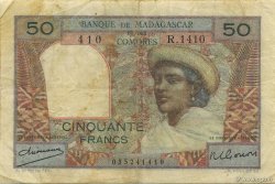 50 Francs MADAGASCAR  1950 P.045a F