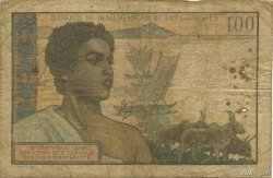 100 Francs MADAGASCAR  1950 P.046a RC