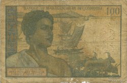 100 Francs - 20 Ariary MADAGASCAR  1961 P.052 RC