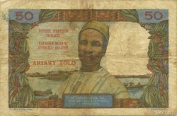 50 Francs - 10 Ariary MADAGASCAR  1962 P.061 BC