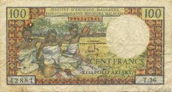 100 Francs - 20 Ariary MADAGASCAR  1964 P.057a