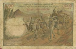 1000 Francs - 200 Ariary MADAGASKAR  1960 P.056b fS
