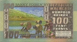 100 Francs - 20 Ariary MADAGASCAR  1974 P.063a SC