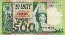 500 Francs - 100 Ariary MADAGASCAR  1974 P.064a BB