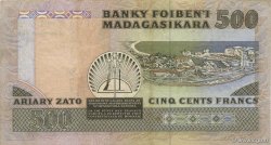 500 Francs - 100 Ariary MADAGASCAR  1988 P.071a TTB