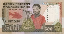 500 Francs - 100 Ariary MADAGASCAR  1988 P.071b pr.NEUF