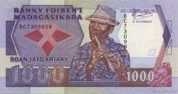 1000 Francs - 200 Ariary MADAGASCAR  1988 P.072a SC