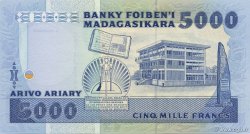 5000 Francs - 1000 Ariary MADAGASCAR  1988 P.073b pr.NEUF