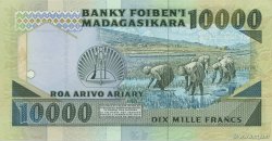 10000 Francs - 2000 Ariary MADAGASKAR  1988 P.074b ST