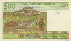 500 Francs - 100 Ariary MADAGASCAR  1994 P.075a XF