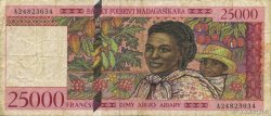 25000 Francs - 5000 Ariary MADAGASKAR  1998 P.082 S