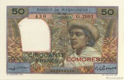 50 Francs COMORAS  1960 P.02b2 FDC