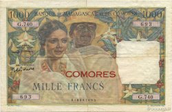1000 Francs COMORAS  1963 P.05b MBC