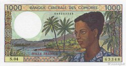 1000 Francs COMOROS  1994 P.11b1 UNC