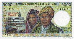 5000 Francs COMORES  1984 P.12a NEUF