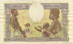 100 Francs MADAGASCAR  1937 P.040 BB to SPL