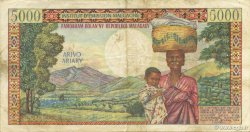 5000 Francs - 1000 Ariary MADAGASCAR  1966 P.060a TTB