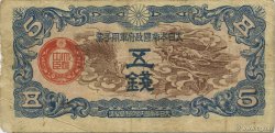 5 Sen CHINA  1939 P.M10 F