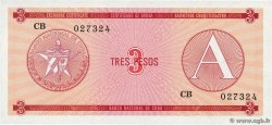 3 Pesos CUBA  1985 P.FX02 UNC