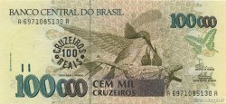 100 Cruzeiros Reais sur 100000 Cruzeiros BRAZIL  1993 P.238 UNC