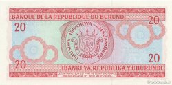 20 Francs BURUNDI  2001 P.27d FDC