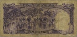 100 Escudos ANGOLA  1956 P.089a q.MB