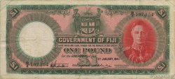 1 Pound FIJI  1941 P.040a VF