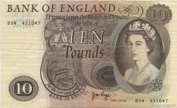 10 Pounds ENGLAND  1970 P.376c SS to VZ