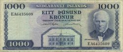 1000 Kronur ISLAND  1961 P.46a fSS