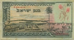 10 Lirot ISRAELE  1955 P.27a BB