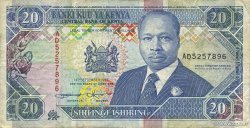 20 Shillings KENYA  1993 P.31a VF