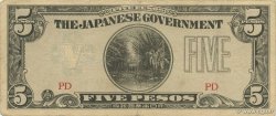5 Pesos PHILIPPINEN  1942 P.107a SS