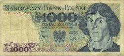 1000 Zlotych POLAND  1982 P.146c F