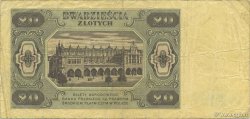 20 Zlotych POLONIA  1948 P.137 BB