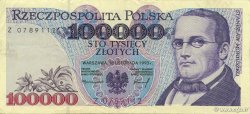 100000 Zlotych POLONIA  1993 P.160a EBC