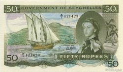 50 Rupees SEYCHELLES  1972 P.17d FDC