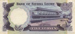 5 Leones SIERRA LEONA  1984 P.07e MBC a EBC